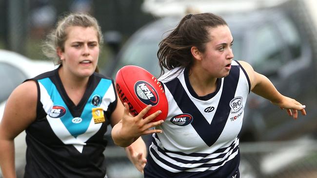 Bundoora’s Bridgette Taylor-Gray has been one of her side’s top performers this season. Picture: Hamish Blair