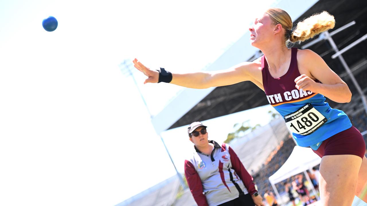 Queensland Representative School Sport track and field championships in Brisbane. Saturday October 12, 2024. Picture, John Gass