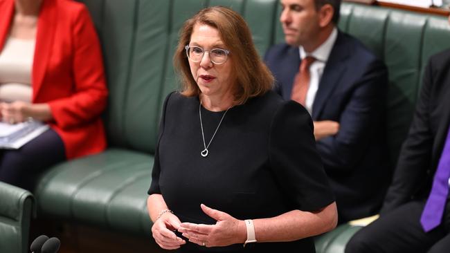 Transport Minister Catherine King has responded to the Harris Review of Sydney Airport’s demand management scheme, three years after the report was delivered. Picture: NCA NewsWire/Martin Ollman