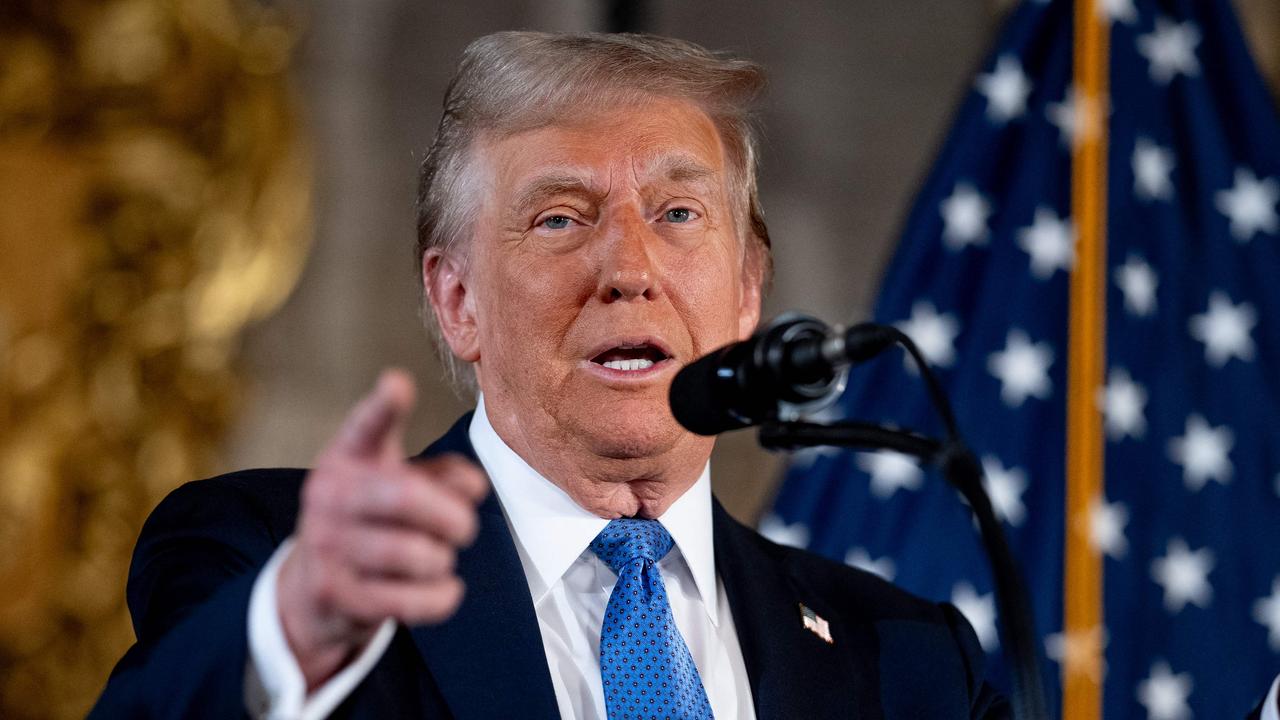 US president-elect Donald Trump speaks at a news conference at Trump's Mar-a-Lago resort on December 16, 2024 in Palm Beach, Florida. Picture: Andrew Harnik/Getty Images/AFP