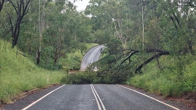 Flooding at Sandy Creek along Alpha Rd, Clermont, January, 2023. Picture: KT Keyte