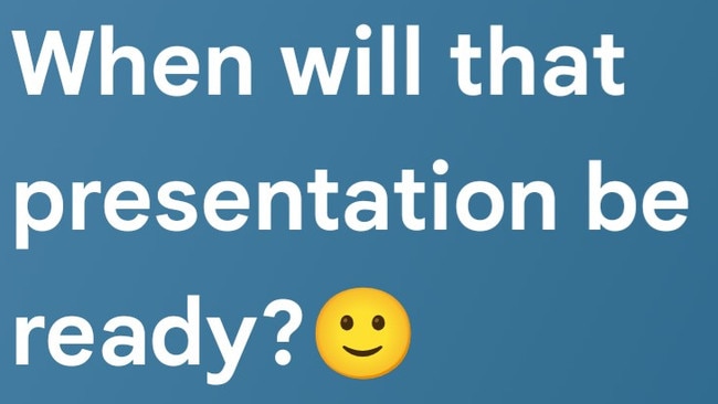 To Gen Z, that classic smiley face emoji isn’t all sunshine — it’s more of a smug, side-eye smirk that can come off as passive-aggressive in texts like above.