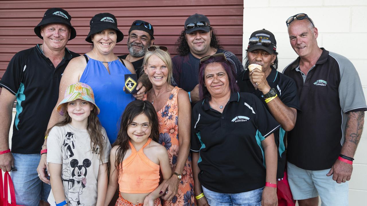 Tony Innaimo Transport representatives at Lights on the Hill Trucking Memorial at Gatton Showgrounds, Saturday, October 5, 2024. Picture: Kevin Farmer