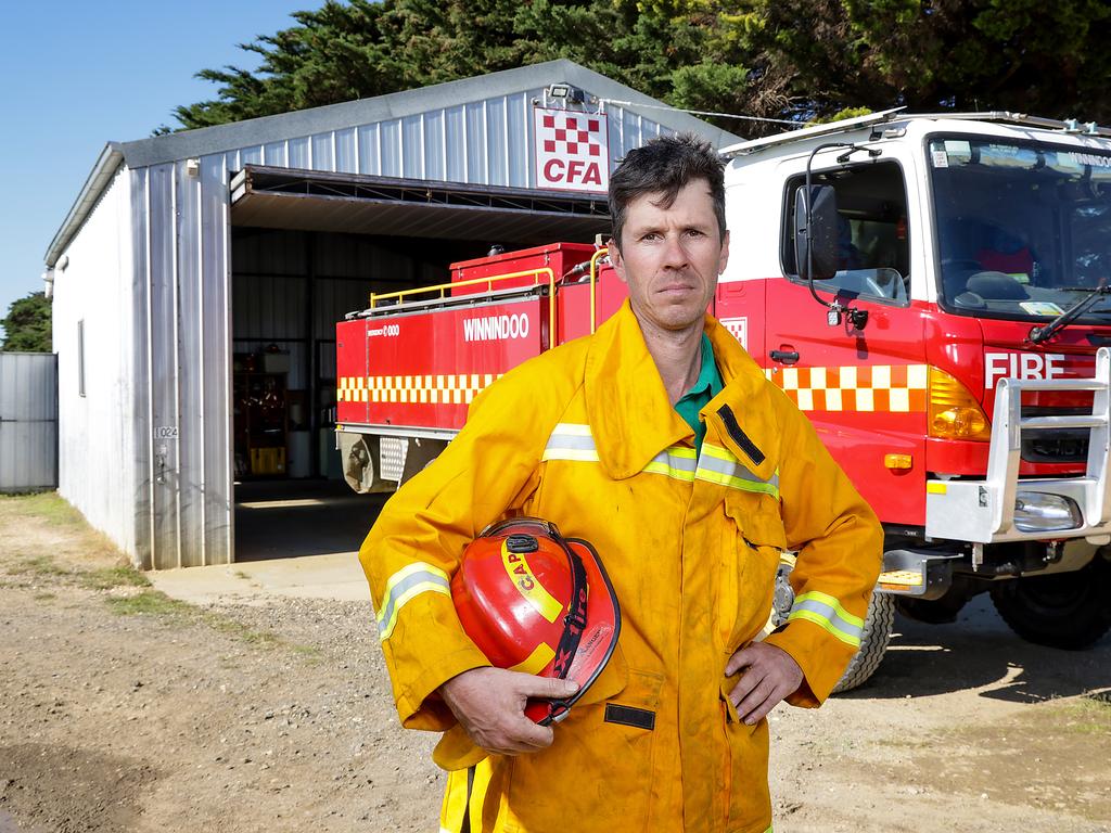 Captain of the Winnindoo Fire Brigade Ton Van Dijk said they were frustrated. Picture: Ian Currie