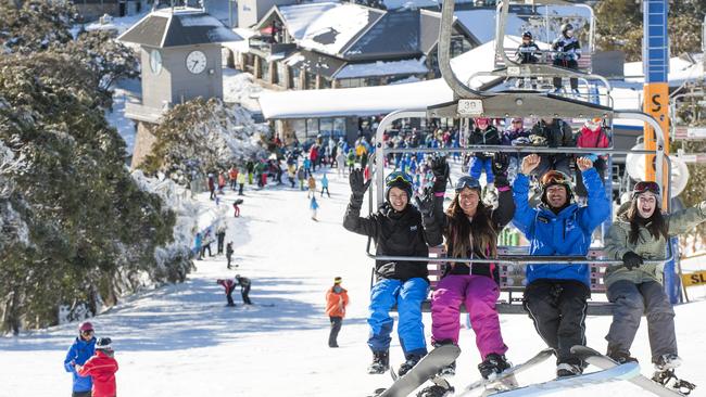 Mt Buller’s ski lifts are owned by one half of the Grollo family. File picture: Andrew Railton