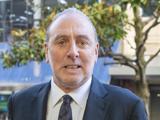 SYDNEY AUSTRALIA - NewsWire Photos, 16 JUNE, 2023: Brian Houston arrives Downing Centre for the final day. The high-profile Hillsong pastor charged with concealing his father's child sexual abuse. Picture: NCA NewsWire / Simon Bullard