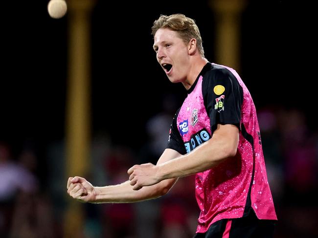 Jack Edwards has become a wicket threat for the Sixers. Picture: Brendon Thorne/Getty Images