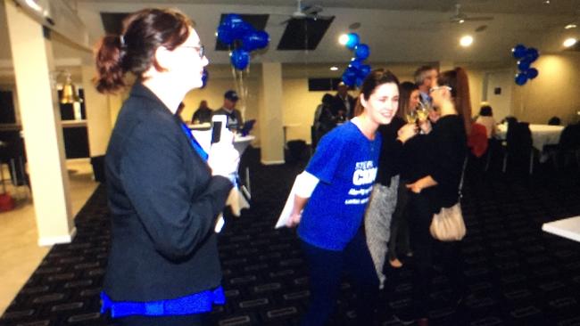 Gold Coast Bulletin reporter Lea Emery is told by a Steve Ciobo staffer that the Gold Coast Bulletin is not welcome at the LNP MP's post-election party. Photo: Michael Batterham