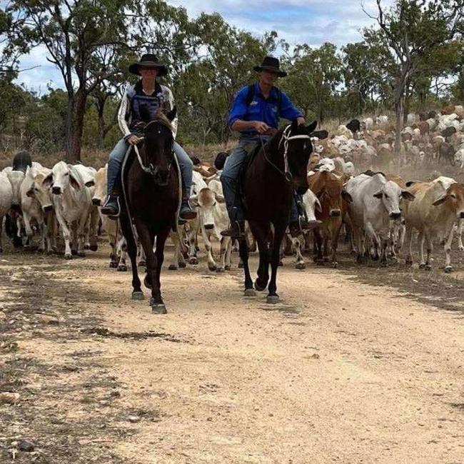 Amelia Wheatley (left) made the switch to policing after years with her family business, Wheatley Rural Contracting, a mustering and bull-catching operation in Gulf Country. Picture: Supplied