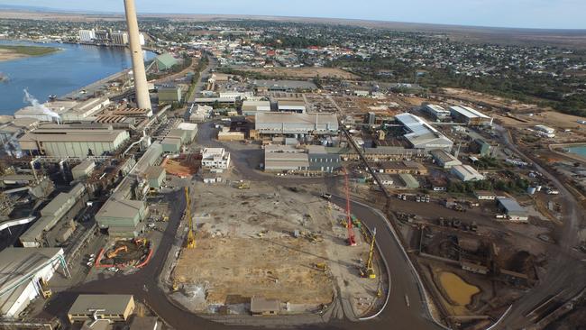 The Nyrstar smelter at Port Pirie. Picture: Karen Seindanis