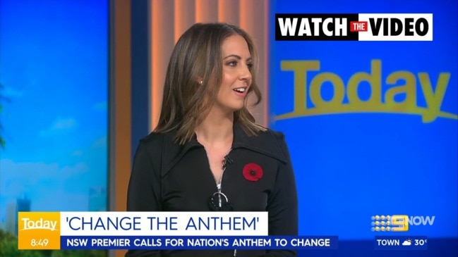 Brooke Boney calls for National Anthem lyrics to change (The Today Show)