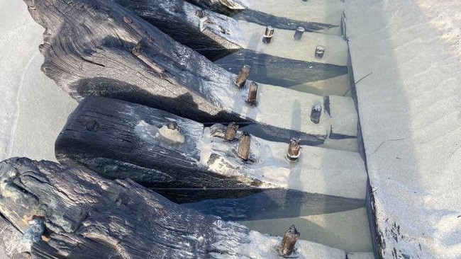 Parts of the Amazon 1863 shipwreck. Picture: Supplied