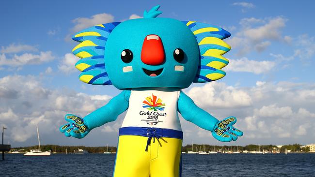 The Gold Coast Commonwealth Games mascot Borobi the Koala. Picture: David Clark.