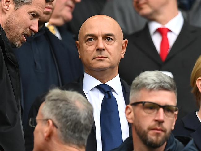 Forging a working relationship with Daniel Levy (centre) will be the key to success at Spurs for Postecoglou. Picture: Michael Regan/Getty Images