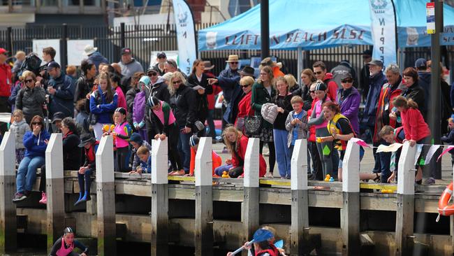 Enjoying the day at the Seafarers Festival at the Bellerive Boardwalk. Picture: MATT THOMPSON