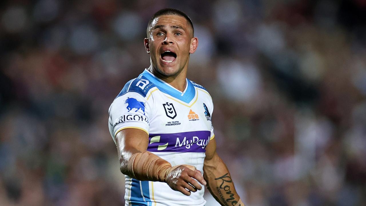 Will Smith started at five-eighth in round 1 when the Titans came close to upsetting premiership heavyweights Parramatta. Picture: Cameron Spencer/Getty Images