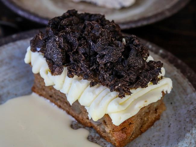 Truffle on top of Hello Auntie’s dessert. Picture: Jenifer Jagielski