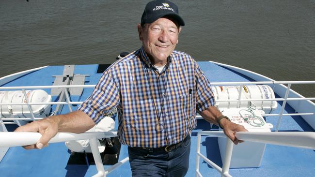 Developer Keith Williams on his boat the 'Hinchinbrook Explorer'.