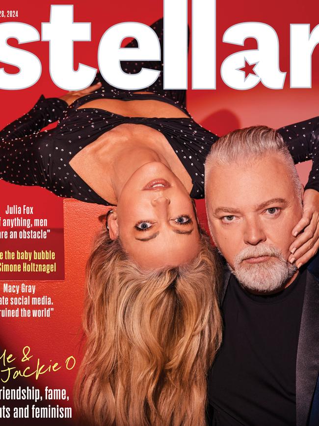 Kyle &amp; Jackie O are on the cover of Stellar, out on Sunday. Picture: Stellar