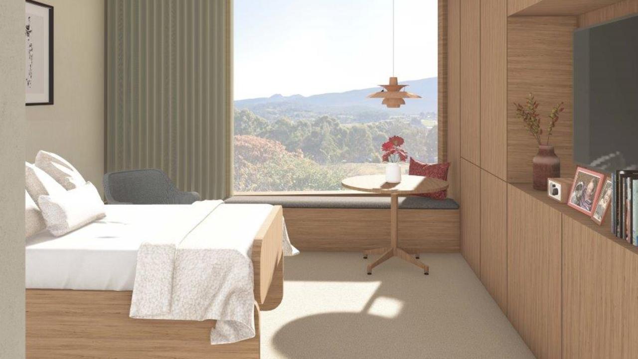 The interior of a unit planned by Christian Homes Tasmania Pinnacle Village at Kingston. Picture: Supplied.