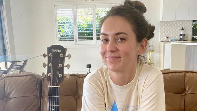 Shark became less nervous as the gig went on. Picture: Supplied/Amy Shark