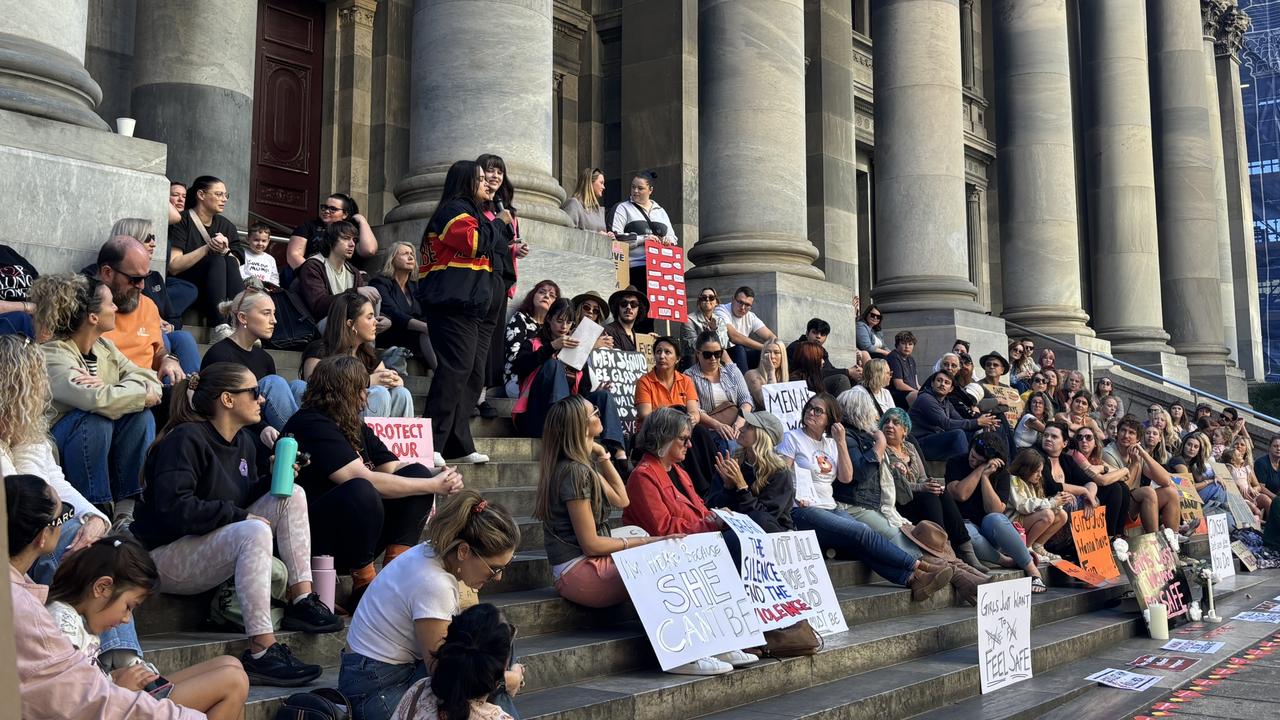 ‘I called the police to save my life’: Hundreds gather to honour slain women