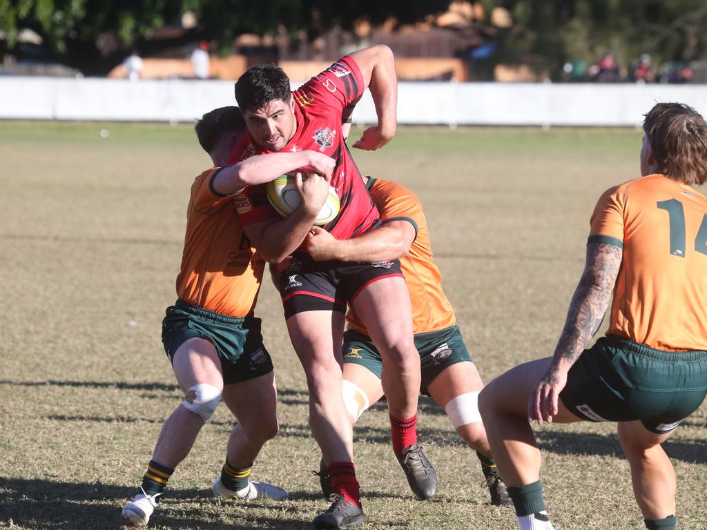 GCDRU grand final rematch, round 9. Surfers Paradise Dolphins v Griffith Uni Colleges Knights. June 8 2024, picture: Richard Gosling