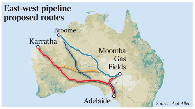 WEB map east west pipeline