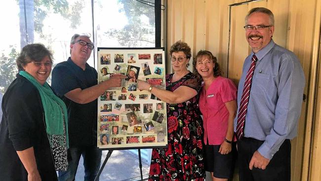 Janeen Wilson, Ashley Wilson, Sandy Court, Leanne Reck and Dave Noonan. Picture: Clarendon State School