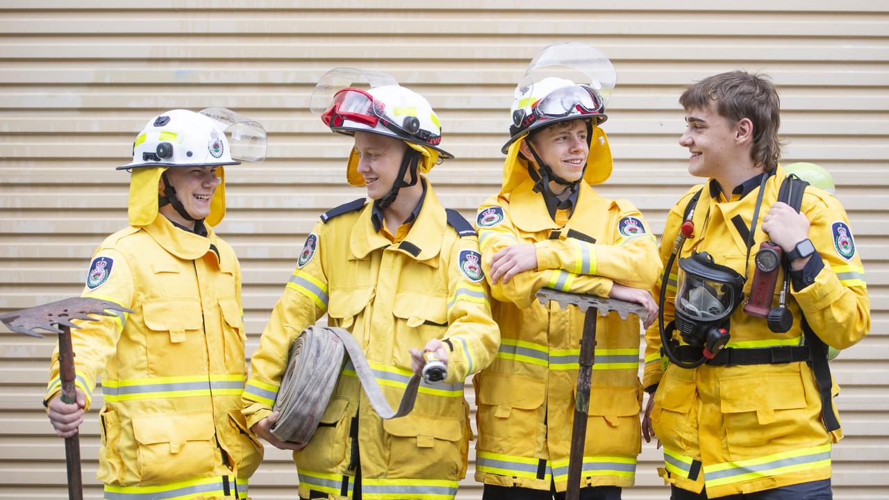 The cadet program teaches the young students skills that are essential for hazard reduction. Picture: Jeremy Piper