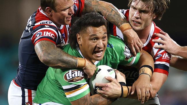 Canberra's Josh Papalii during the NRL Elimination Final between the Sydney Roosters and Canberra Raiders at the SCG. Picture. Phil Hillyard