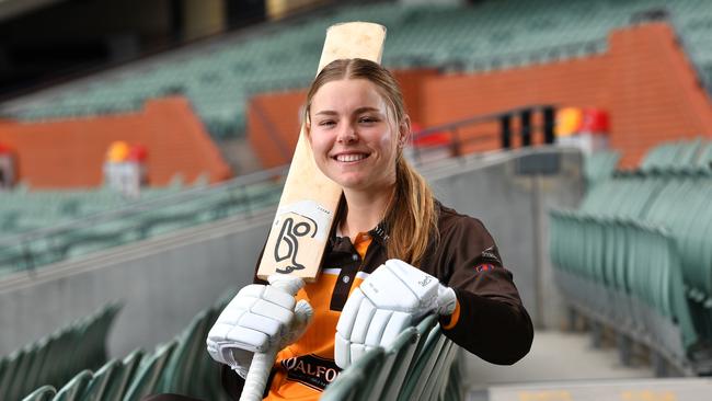 Kensington's Eliza Doddridge has been fast developing into a dominant force in women’s cricket. Picture: AAP/Keryn Stevens