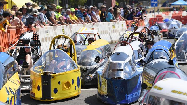 A photo from the first lap of the last Fraser Coast Technology Challenge in 2019. For the second year in a row, Covid concerns have caused the cancellation of one of Maryborough’s biggest annual events.