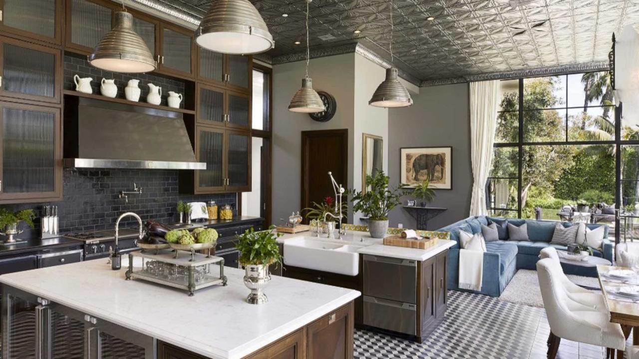 The striking kitchen. Picture: The Agency
