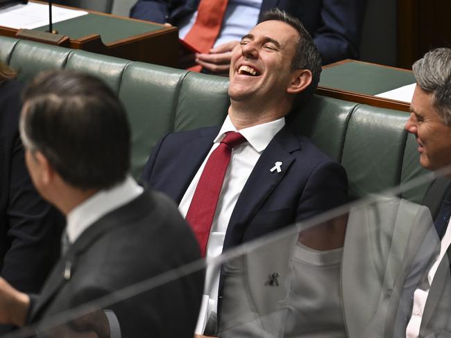 CANBERRA, AUSTRALIA - DECEMBER 15: Treasurer Jim Chalmers  during the Treasury Laws Amendment (Energy Price Relief Plan) Bill in the House of Representatives at Parliament House in Canberra. Picture: NCA NewsWire / Martin Ollman