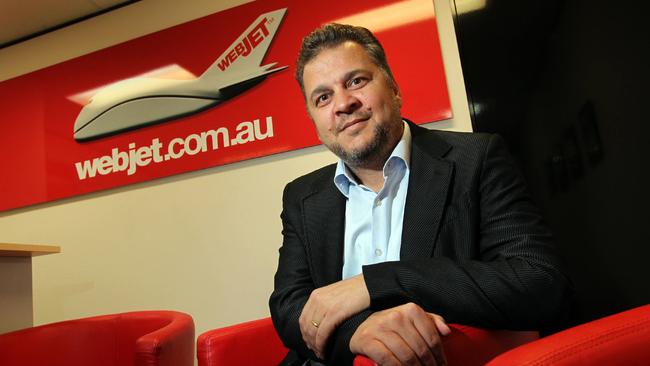 Webjet chief executive John Guscic is taking a 20pc pay cut. Picture: David Geraghty.