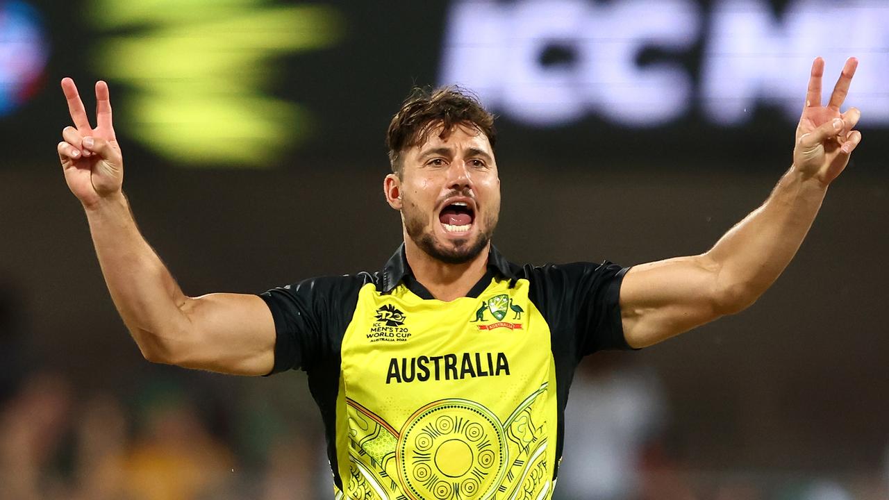 Rival nations think something is missing from Australia, despite players like Marcus Stoinis showing strong emotion on the field. Picture: Getty Images.