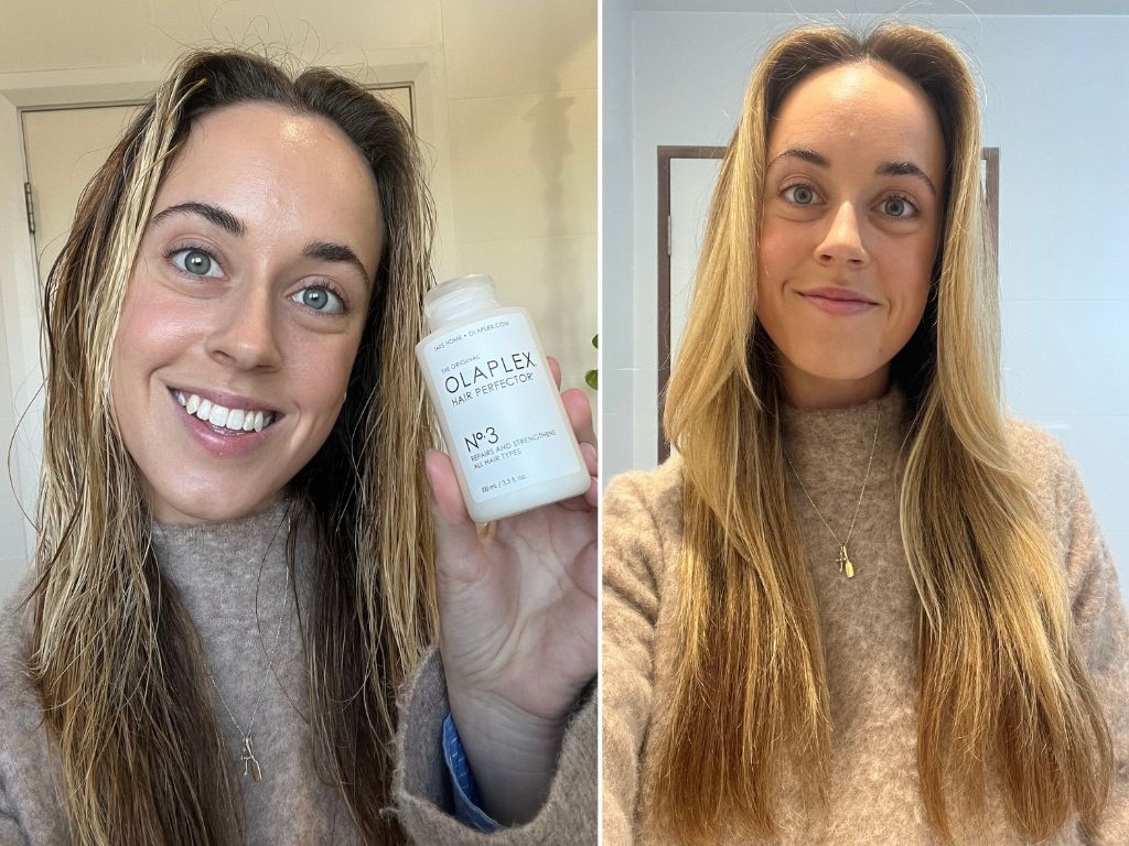 Our health and wellness writer Jessica Smith loves the Olaplex No. 3 Hair Perfector.