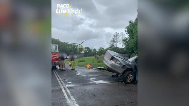 Man airlifted to hospital after Veteran crash