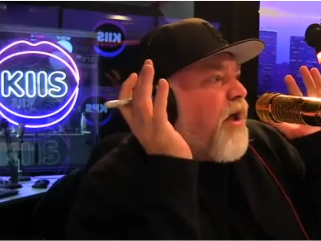 Kyle sandilands in the KIIS studio