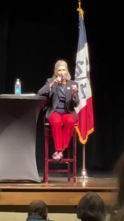 Senator Joni Ernst Tells Iowa Town Hall: 'Well, We All Are Going to Die'