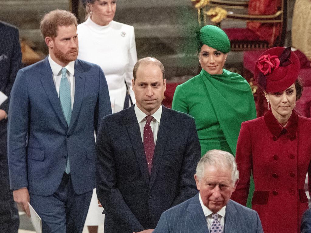 There weren’t many smiles to be seen at Commonwealth Day services in March. Picture: Phil Harris / FILE via AP