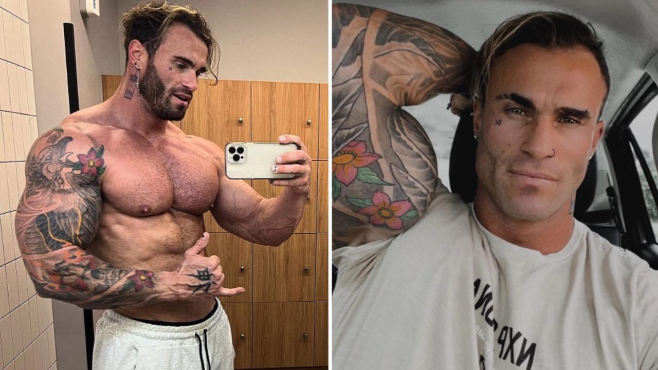 Calum von Moger is in a stable condition after seriously injuring his spine. Pictures: Instagram/calumvonmonger