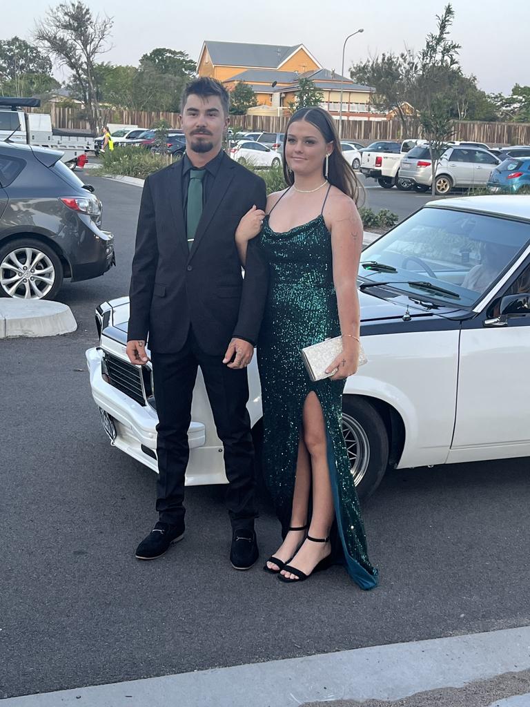 Nyeisha Morrell and Corey Ramsey at the Aldridge State High School formal.