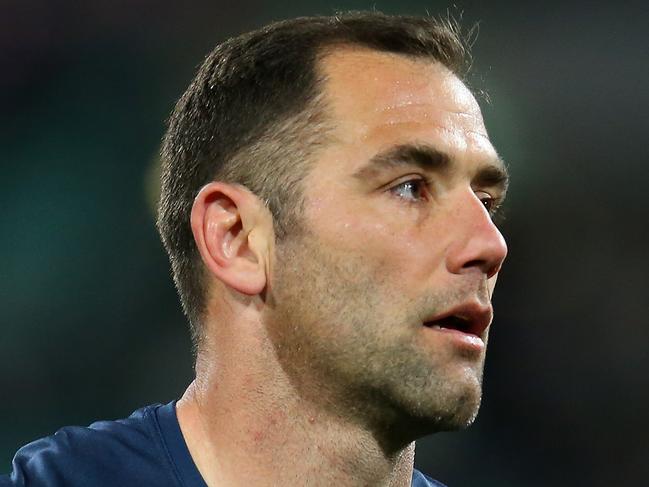 SYDNEY, AUSTRALIA - SEPTEMBER 28:  Cameron Smith of the Storm looks on before the NRL Preliminary Final match between the Sydney Roosters and the Melbourne Storm at the Sydney Cricket Ground on September 28, 2019 in Sydney, Australia. (Photo by Jason McCawley/Getty Images)