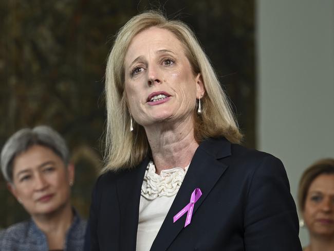 CANBERRA, AUSTRALIA, NewsWire Photos. FEBRUARY 7, 2024: Minister for Finance of Australia and Minister for Women Katy Gallagher attends the UN International Women's Day Parliamentary Breakfast at Parliament House in Canberra. Picture: NCA NewsWire / Martin Ollman