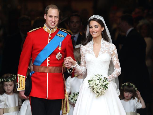 Prince William and Kate Middleton were married at Westminster Abbey in 2010. Picture: Chris Jackson/Getty Images