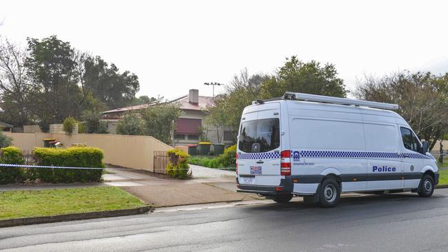 Police are investigating the death of a woman at a home on Whiteparish Rd, Elizabeth North. Picture: Brenton Edwards