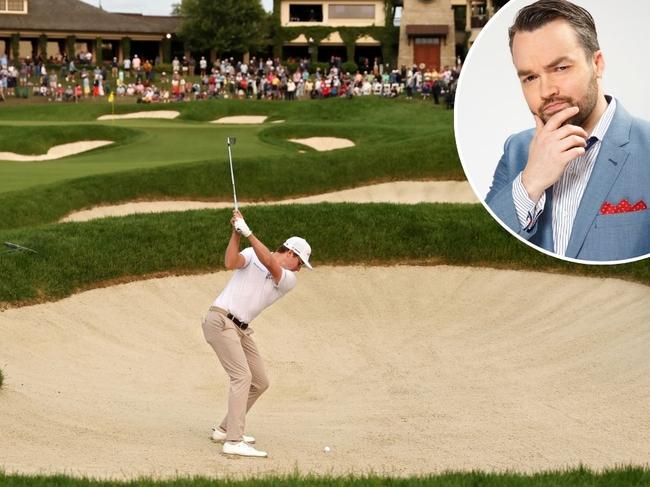 Brydon Coverdale and golf bunker