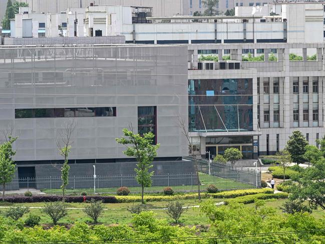 The view shows the P4 laboratory building at the Wuhan Institute of Virology in Wuhan in China's central Hubei province.